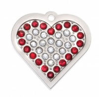Ruby Swarovski Crystal Cat Tag